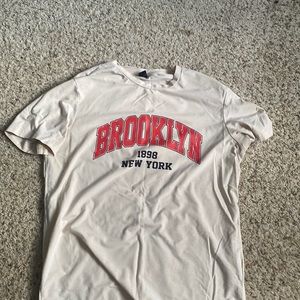 Cream Medium Brookelyn Graphic Tee